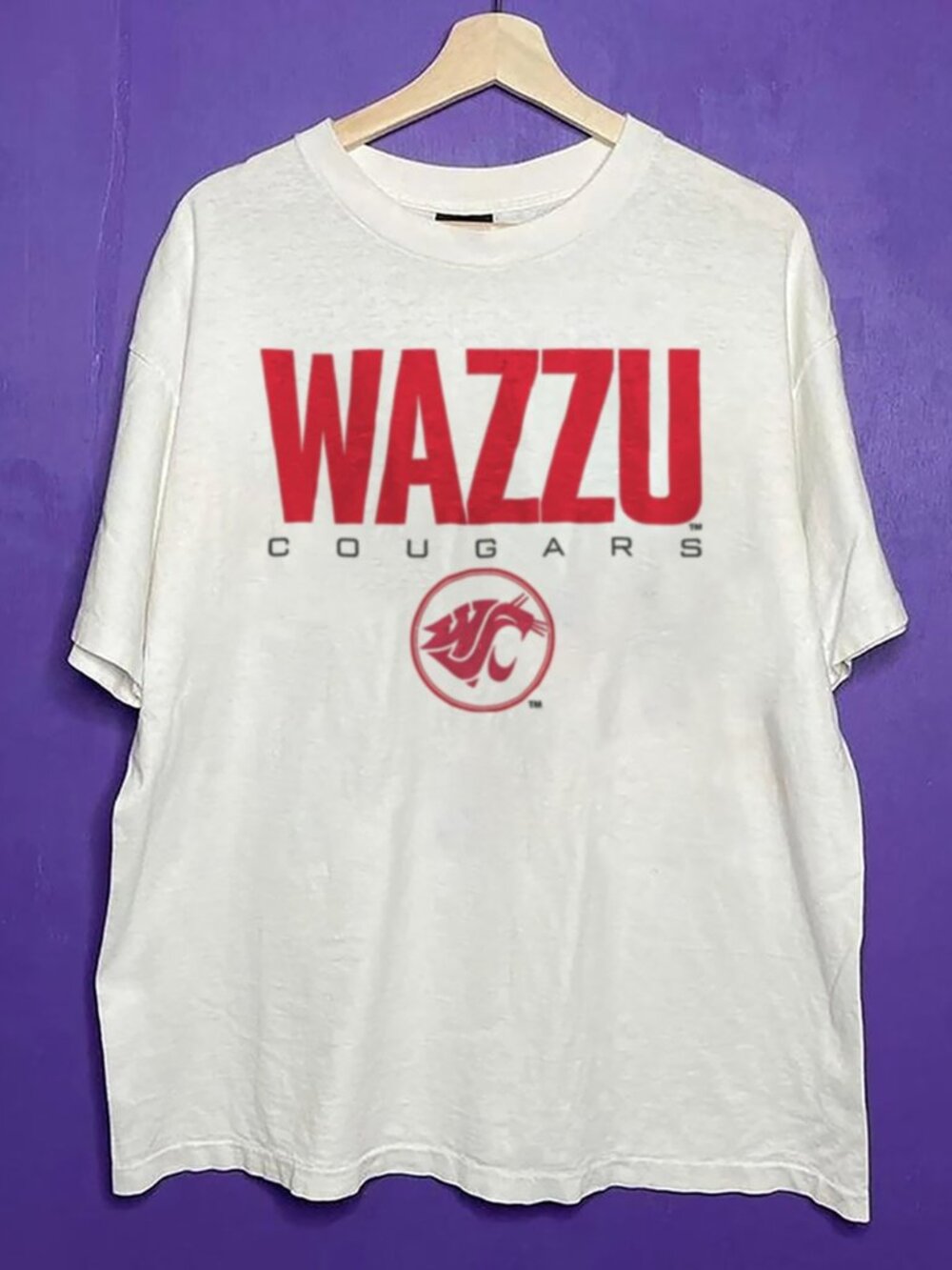 Vintage 90s Washington State Cougars Crewneck Shirt, Washington State University